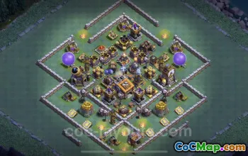 Best Builder Hall 9 Anti 2 Stars Base - Clash of Clans #23173