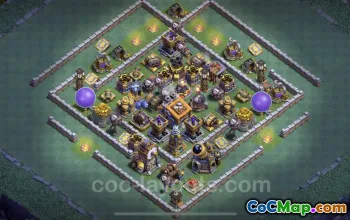 Best Builder Hall 9 Anti 2 Stars Base Design with Link #23145