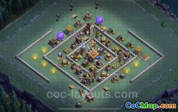 Best Builder Hall 9 Anti 3 Star Base – Clash of Clans #23148