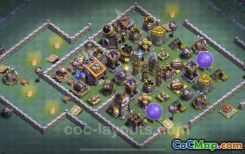 Best Builder Hall 9 Base Link - Clash of Clans BH9 Copy #23164