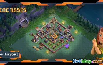 أفضل تصميم أساسي لقاعة البناء للمستوى 08 - Clash of Clans #18499