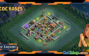 Best Builder Hall Level 09 Base with Link - COC BH09 Guide #21825