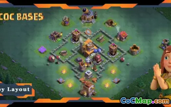 링크가 있는 최고의 빌더 홀 레벨 4 베이스 - 클래시 오브 클랜 #18357