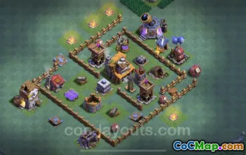Best Builder Hall Level 4 Base with Link - Clash of Clans #22760