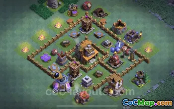 Best Builder Hall Level 4 Base with Link - Clash of Clans #22762