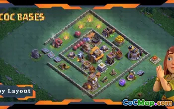 Best Builder Hall Level 5 Base Design & Link - COC BH05 #21528