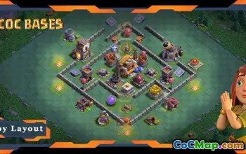 Cel mai bun design de bază pentru sala constructorului nivel 5 cu legătură - COC BH05 #18399