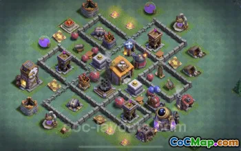 Best Builder Hall Level 6 Base with Link - Clash of Clans #22891