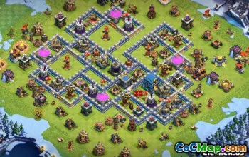 TH12的最佳部落基本布局 - 立即下载！ ＃11272