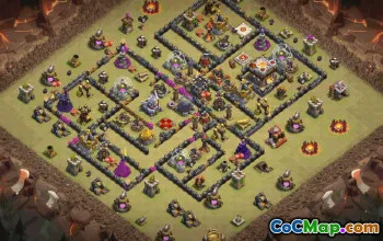 Best Clash of Clans Base Layouts | Town Hall 11, War & Trophy #32824