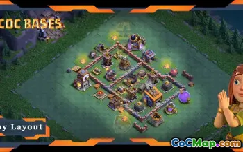 أفضل تخطيط أساسي لـ Clash of Clans BH08 مع الرابط رقم 18492