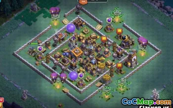 Bästa COC Builder Hall 9 Baslayouter & Maps #14261