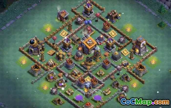 Bästa COC Builder Hall 9 Baslayouter & Maps | Jordbruk och trofé #15010