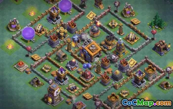 Bästa COC Builder Hall 9 Baslayouter & strategier #14725