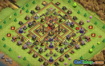 Najlepszy ratusz COC 10 Layouts & Maps - Kopiuj teraz! #14544