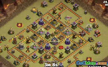 最佳COC市政厅10基本布局和胜利的地图＃13636