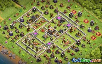 最佳 CoC 市政厅 11 基地布局和地图 #16528