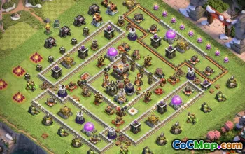 Miglior municipio COC 11 Layout di base: guerra, trofeo e agricoltura #14541