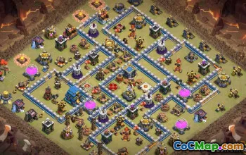 最佳COC市政厅12基本布局和地图 - 复制链接＃10777