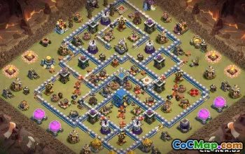 最好的COC市政厅12基本布局和地图|立即复制！ ＃10462
