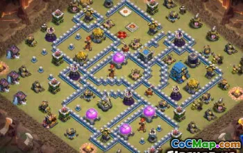 Najlepszy ratusz COC 12 Układy i mapy podstawowe - Kopiuj teraz! #14535