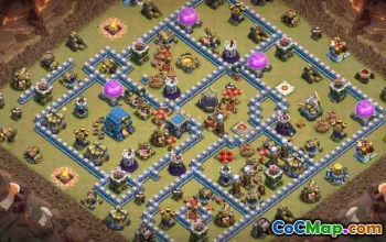Najlepszy ratusz COC 12 Układy i mapy podstawowe - Kopiuj teraz! #15679