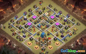 Beste COC Town Hall 12 Base Layouts: War, Farming and Trophy #14741