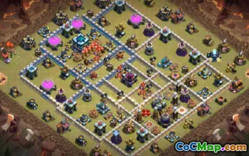 Melhores Layouts de Base da Town Hall 13: Guerra, Trophy & Maps #16037