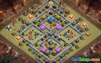 बेस्ट सीओसी टाउन हॉल 13 फार्मिंग बेस लेआउट और मैप्स #13089