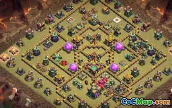 Bästa COC Town Hall 14 Baslayouter: Krig, jordbruk och mer #16388