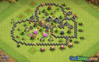 最佳COC市政厅7基础布局：农业，奖杯和更多＃14456