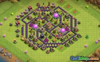 Bästa COC Town Hall 8 Baslayouter & Maps - Kopiera nu! #13985