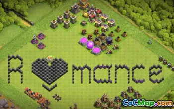 Meilleur hôtel de ville COC 8 Lisages et cartes de base - Fun & Progress # 13804