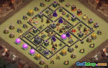 最佳COC市政厅9基本布局和链接|部落冲突＃16109