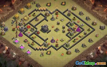 Best CoC Town Hall 9 Base Layouts & Maps for War #26937