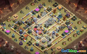Best Copy Base Layout for Clash of Clans Town Hall 17 #53408