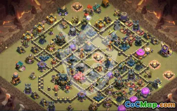 Best Copy Base Layout for Clash of Clans Town Hall 17 #54620