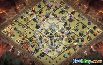 Best Copy Base Layout for TH17 Clash of Clans #56621