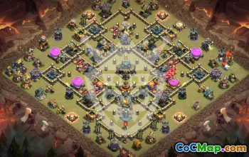 Best Copy Base Layout for TH17 in CoC #54016