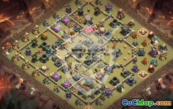 Best Copy Base Layout for TH17 & War Base #56618