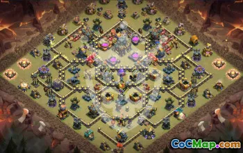 Best Copy Base Layouts for CoC Town Hall 17 #54330