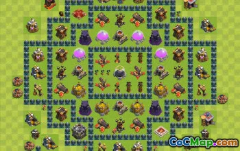 Best Farming Base TH10 Design for Clash of Clans #20038