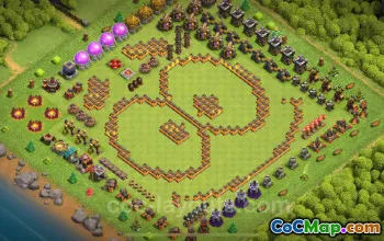 Bästa roliga TH10 Troll Base 2024 - Rådhus nivå 10 #17686