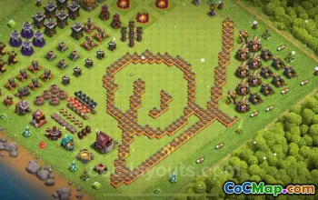 Best Funny TH10 Troll Base Link 2025 - Clash of Clans #19694