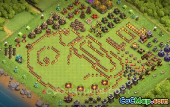 Best Funny TH10 Troll Base with Link - Clash of Clans 2024 #20008