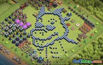 Best Funny TH13 Troll Bases - Clash of Clans Art Copy #25893