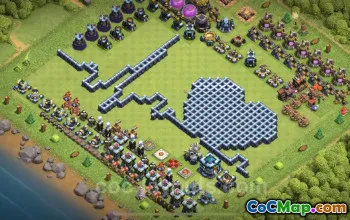 Best Funny TH13 Troll Bases - Clash of Clans Art Links #25911
