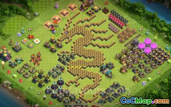 최고의 재미있는 TH14 트롤 기지 2024 - 시청 14 아트 카피 #17737