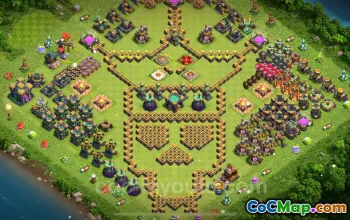 Best Funny TH14 Troll Bases - Clash of Clans Art Copy #21498