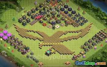 Best Funny TH14 Troll Bases - Clash of Clans Art & Links #21514